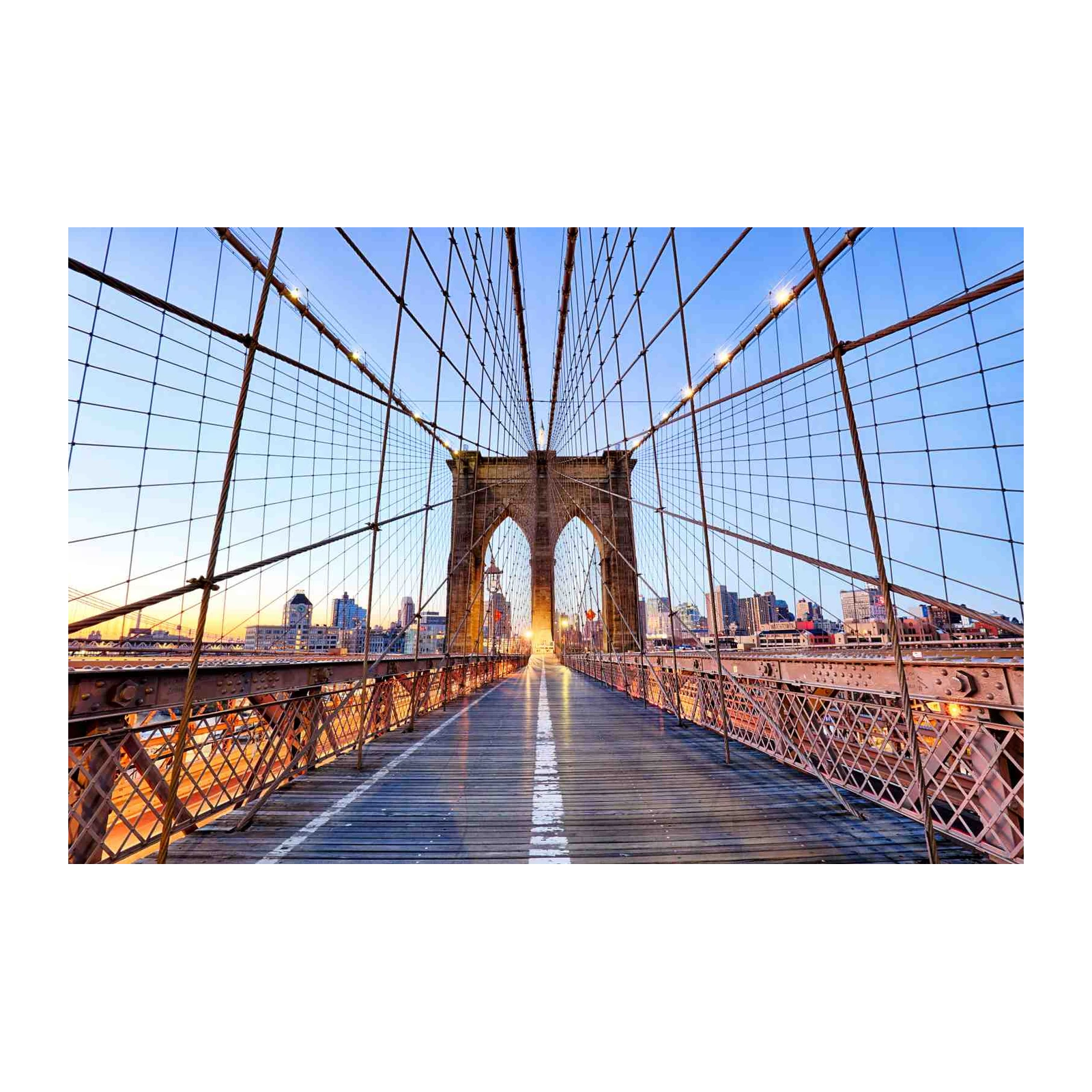 Iconic Brooklyn Bridge Skyline Wall Art