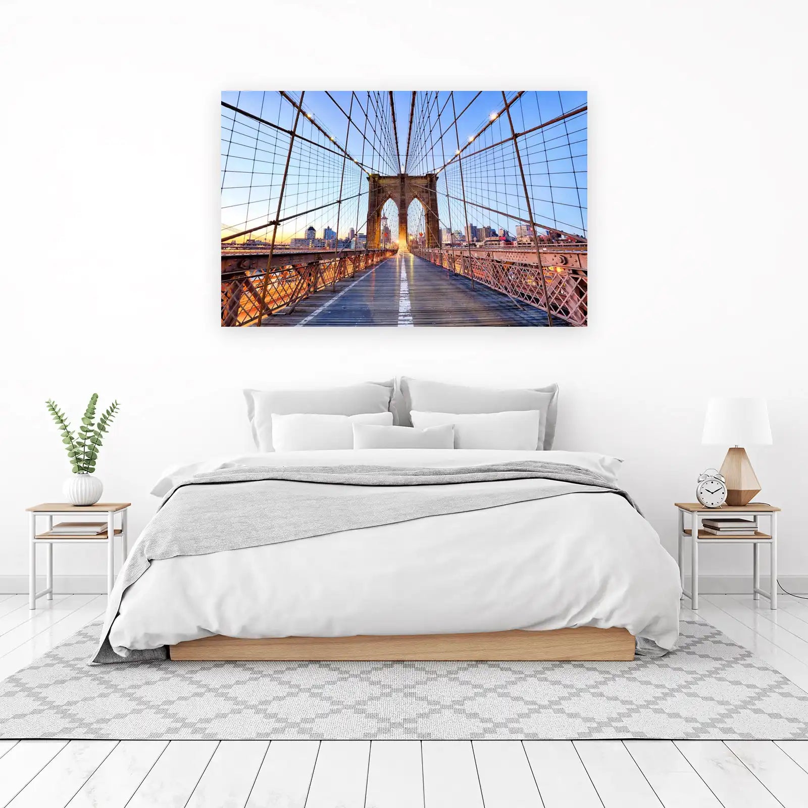 Iconic Brooklyn Bridge Skyline Wall Art
