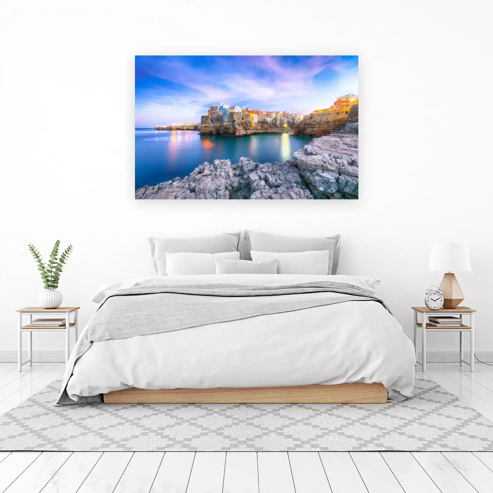 Italian Coastal Village Serenity Wall Art