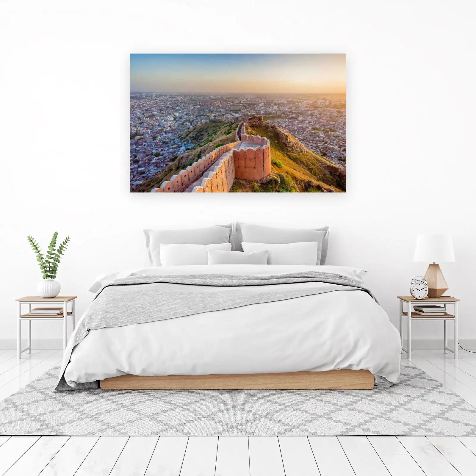 Jaipur City Wall Sunset Wall Art
