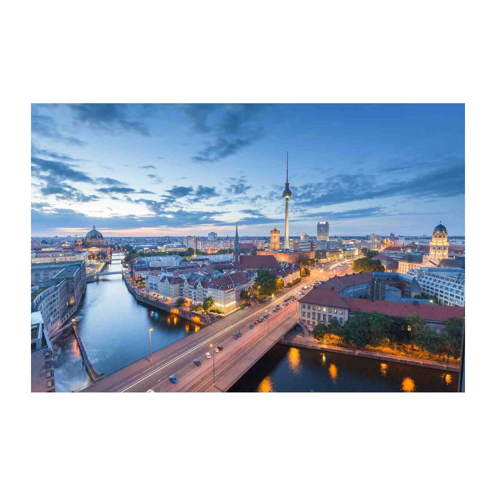 Stunning Berlin Skyline at Dusk Wall Art