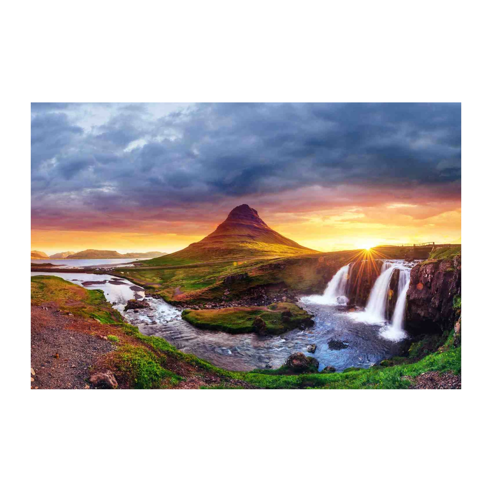 Kirkjufell Mountain Iceland Waterfall Wall Art