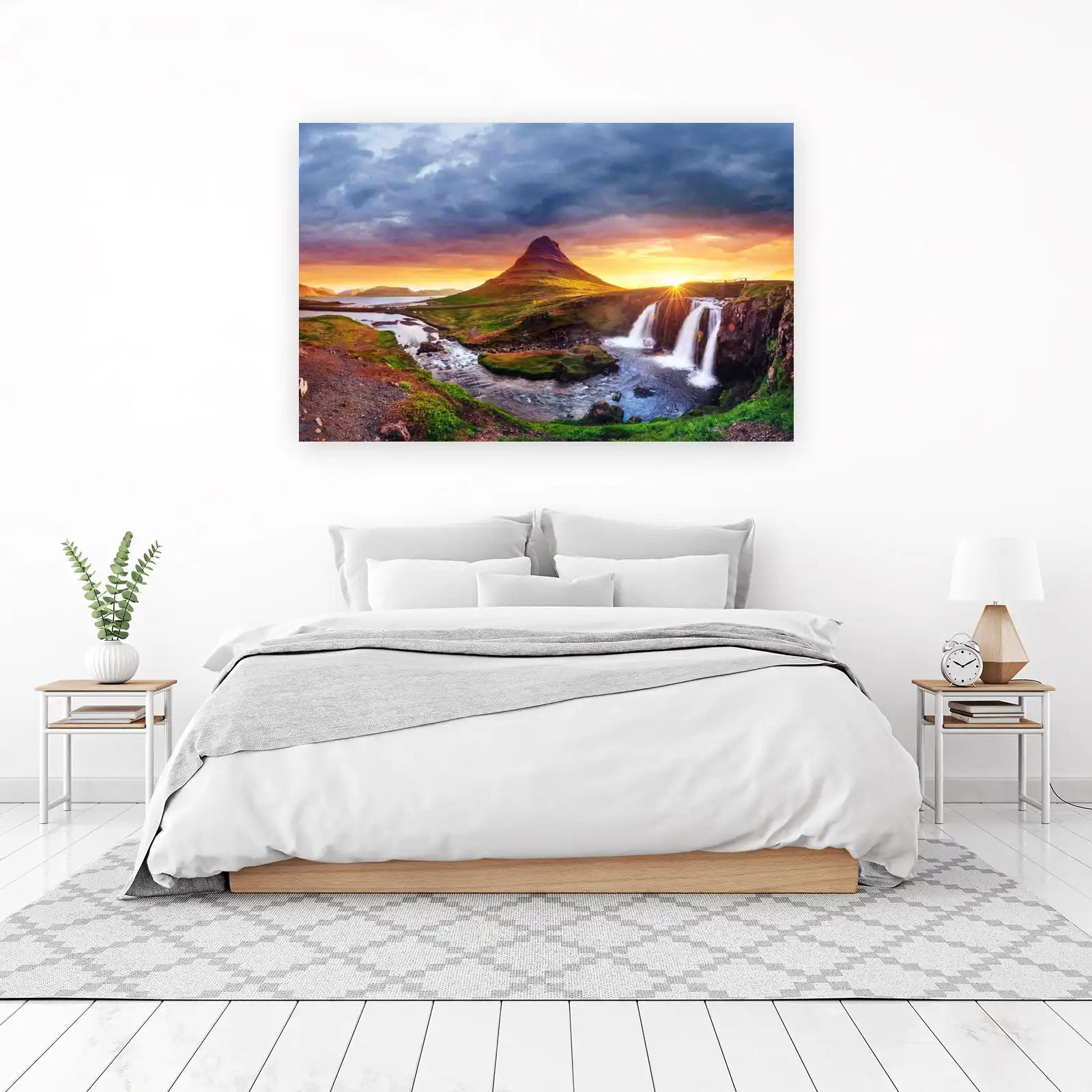 Kirkjufell Mountain Iceland Waterfall Wall Art