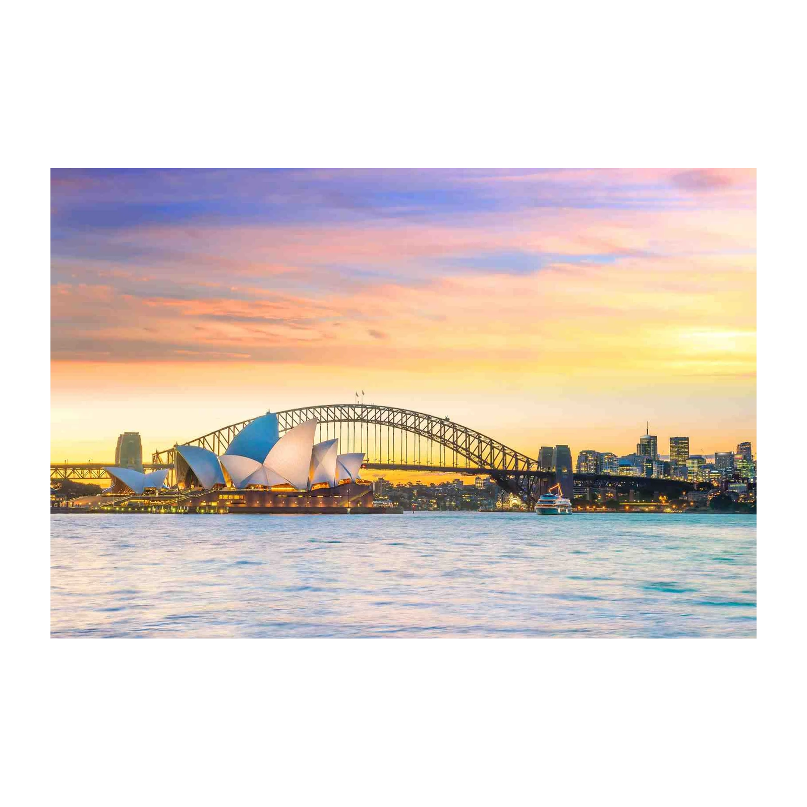 Sydney Harbour Sunset Wall Art