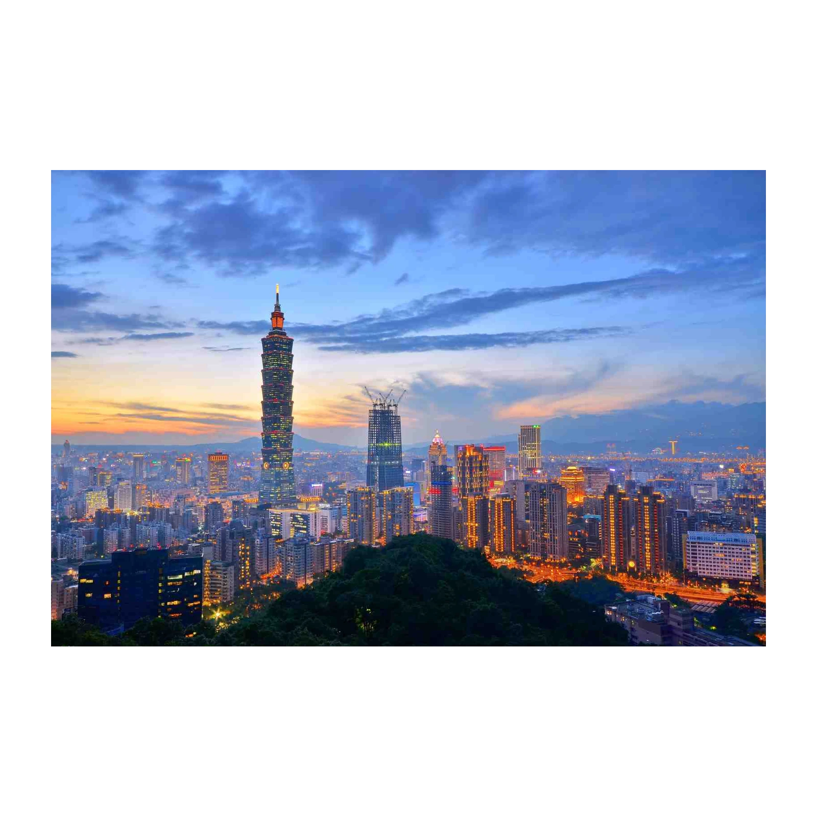 Taipei 101 Skyline Wall Art