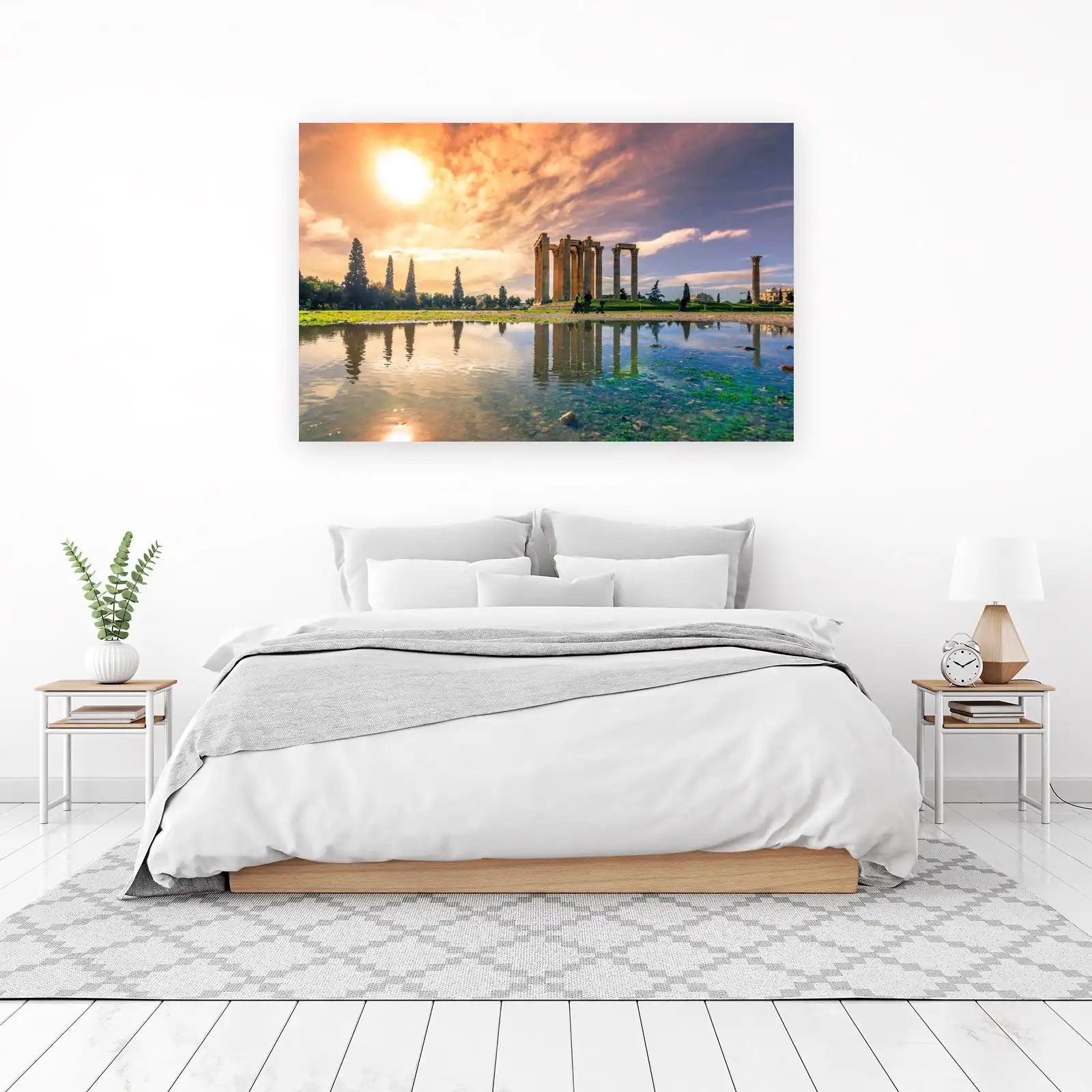 Temple of Olympian Zeus Athens Sunset Wall Art