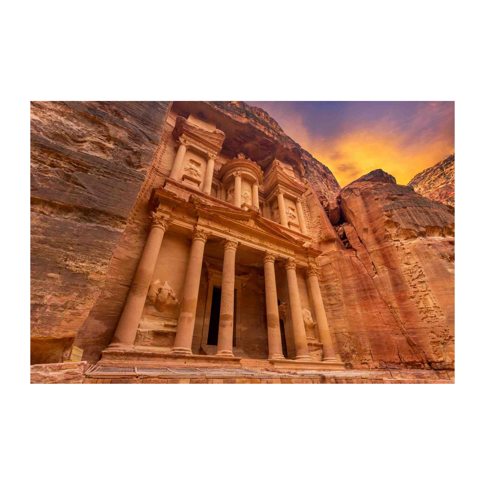 Petra Treasury Ancient Wonders Wall Art
