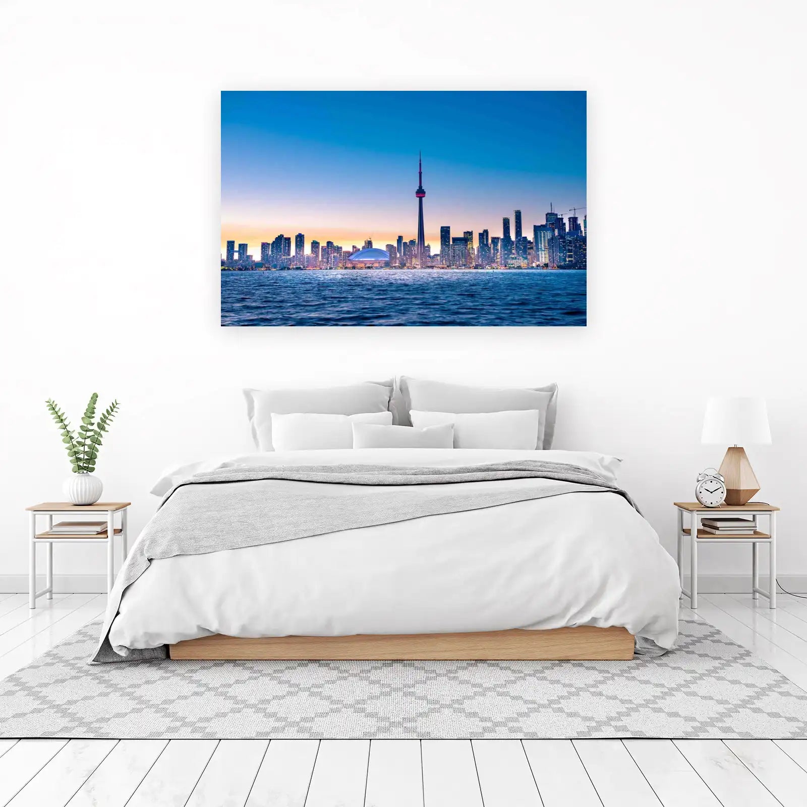 Majestic Toronto Skyline at Dusk Wall Art