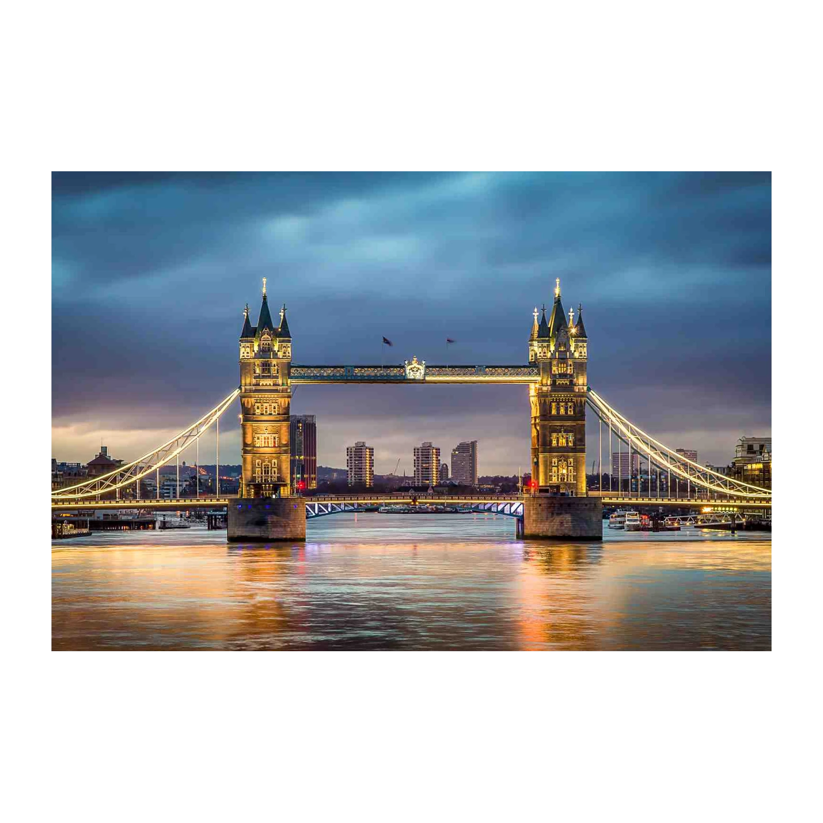 Iconic Tower Bridge London at Dusk Wall Art