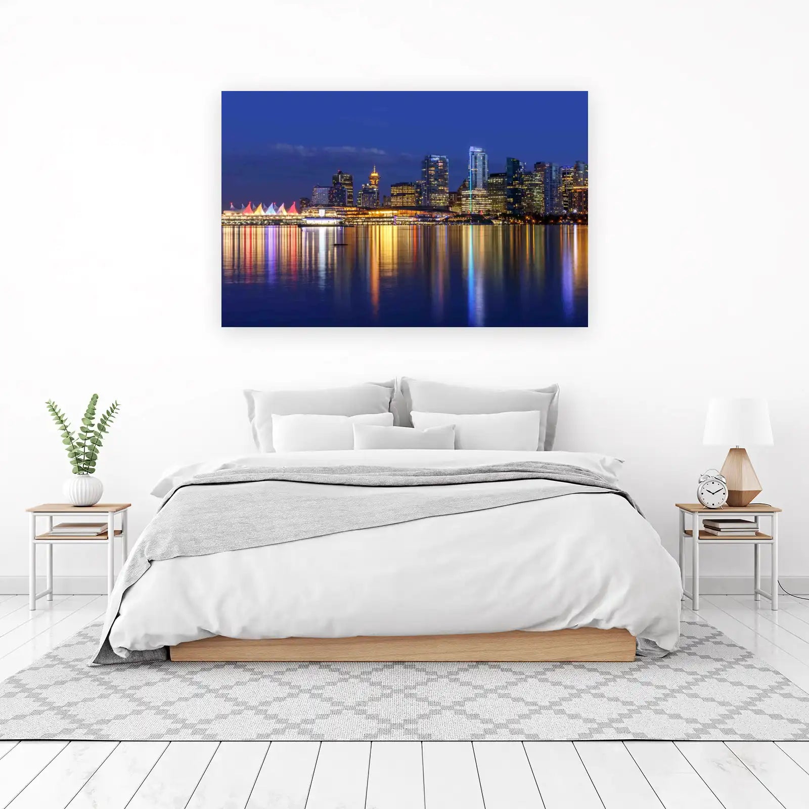 Vancouver Skyline Reflection Wall Art