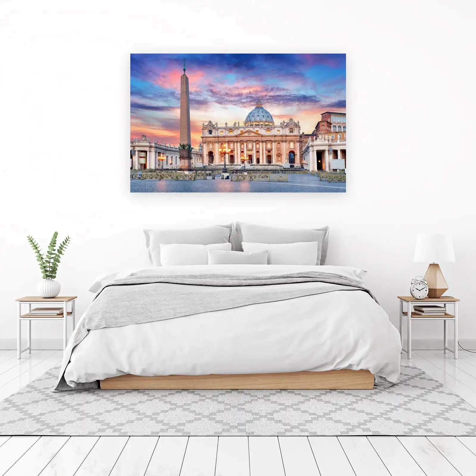St. Peter's Basilica Rome Sunset Wall Art