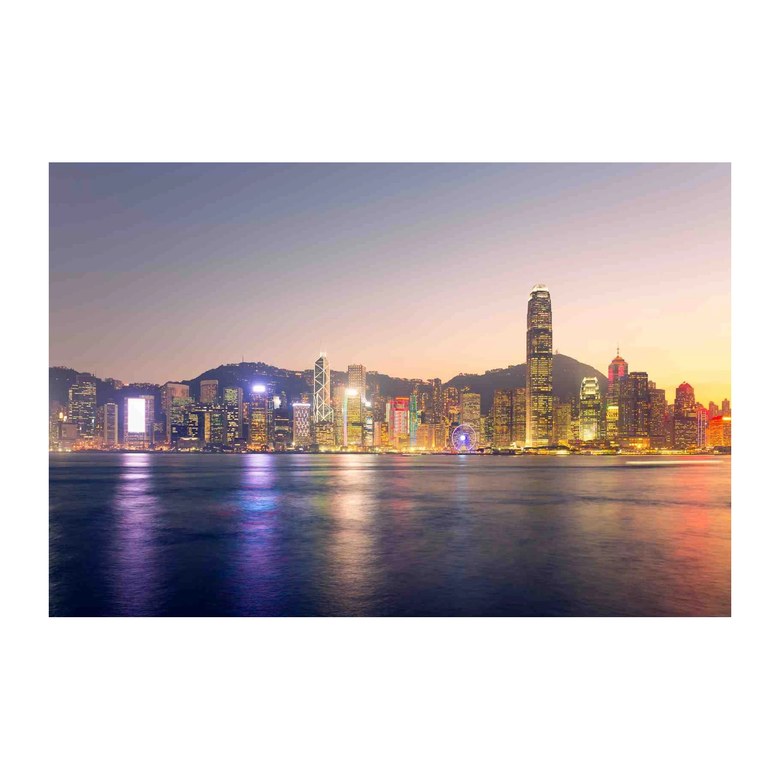 Hong Kong Skyline Dusk Wall Art