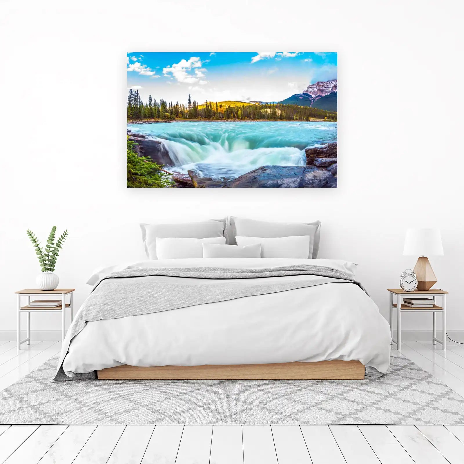 Tranquil Waterfall Landscape Wall Art
