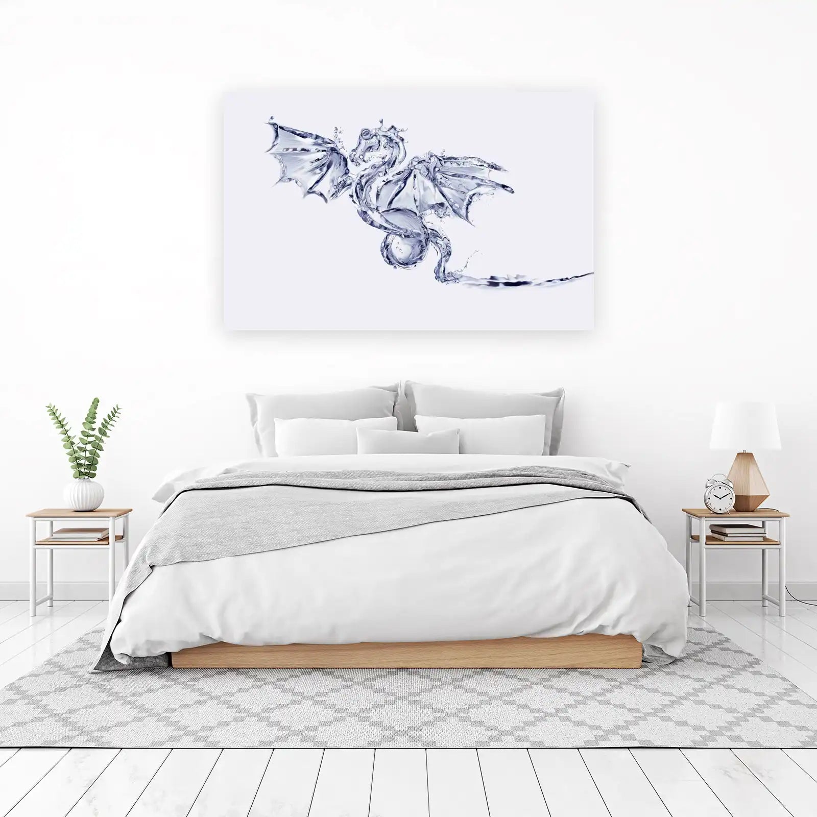 Majestic Water Dragon Art Wall Art