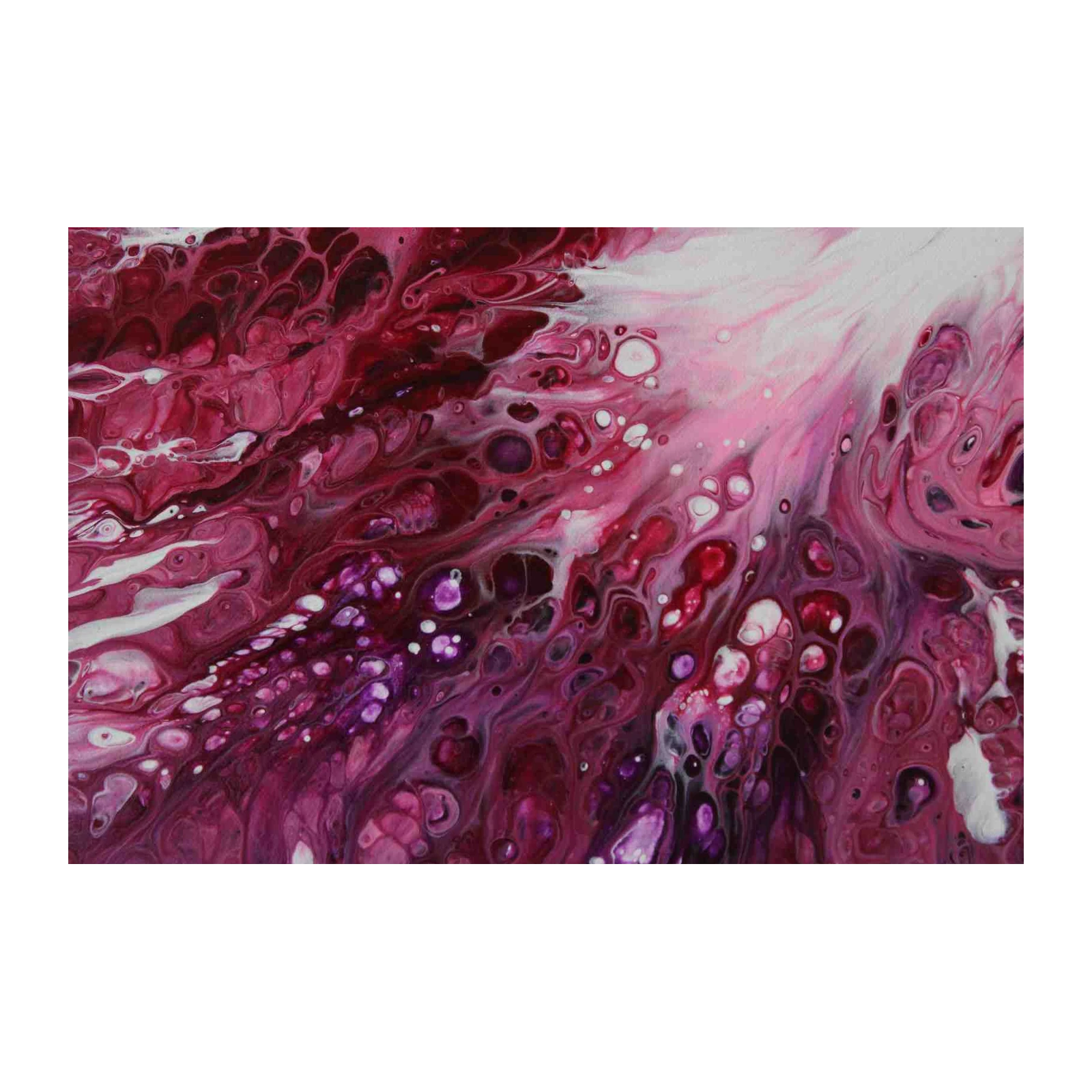 Vibrant Magenta Fluid Art Wall Art