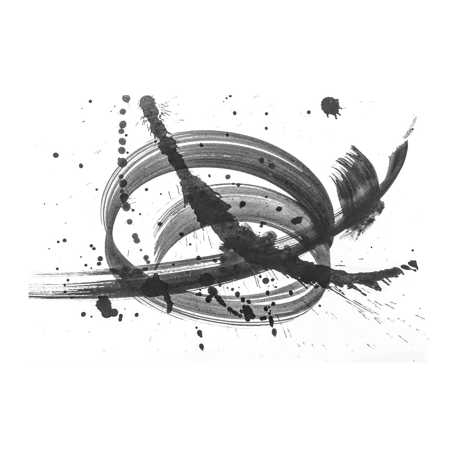 Abstract Ink Splatter Modern Wall Art Wall Art