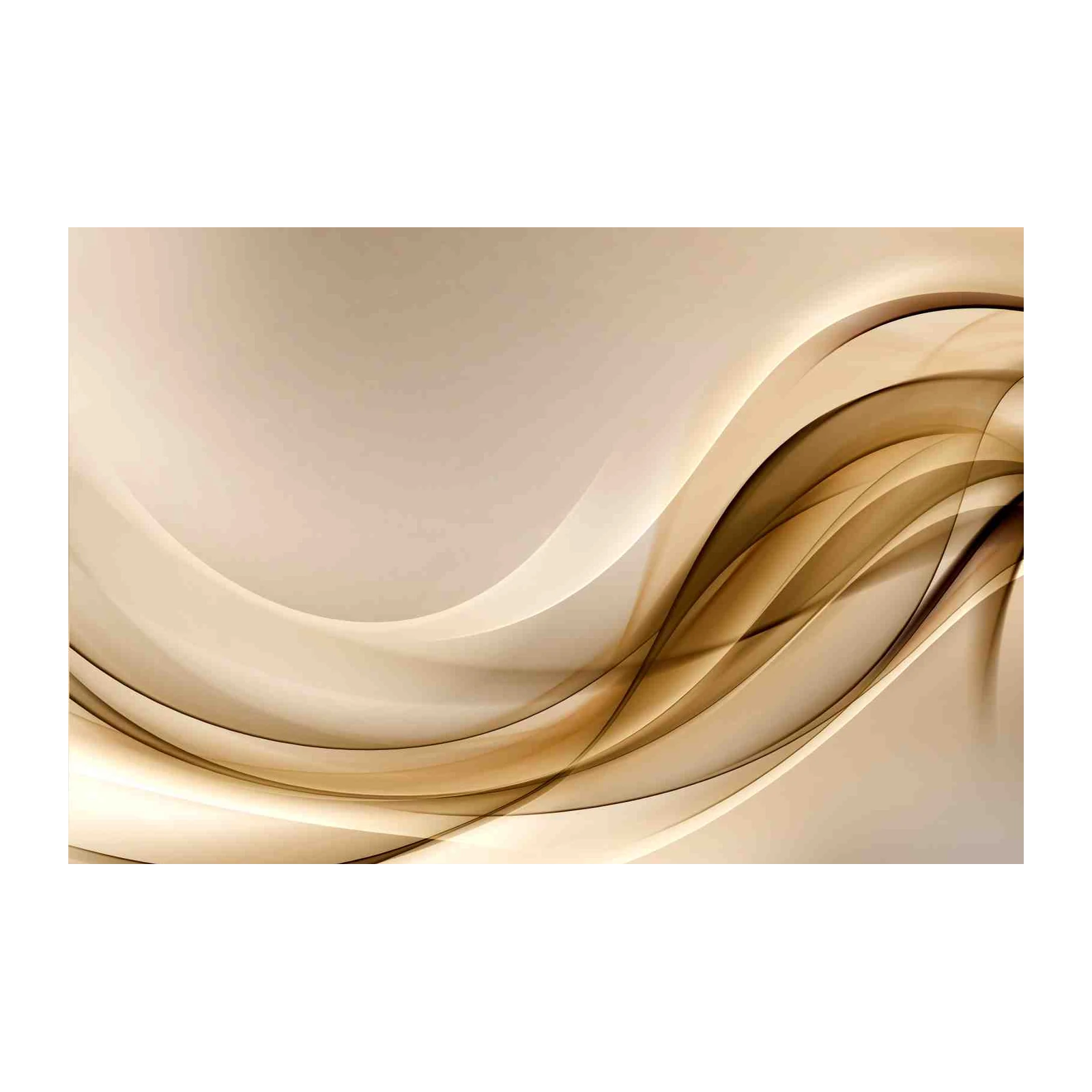 Elegant Gold Swirl Abstract Wall Art