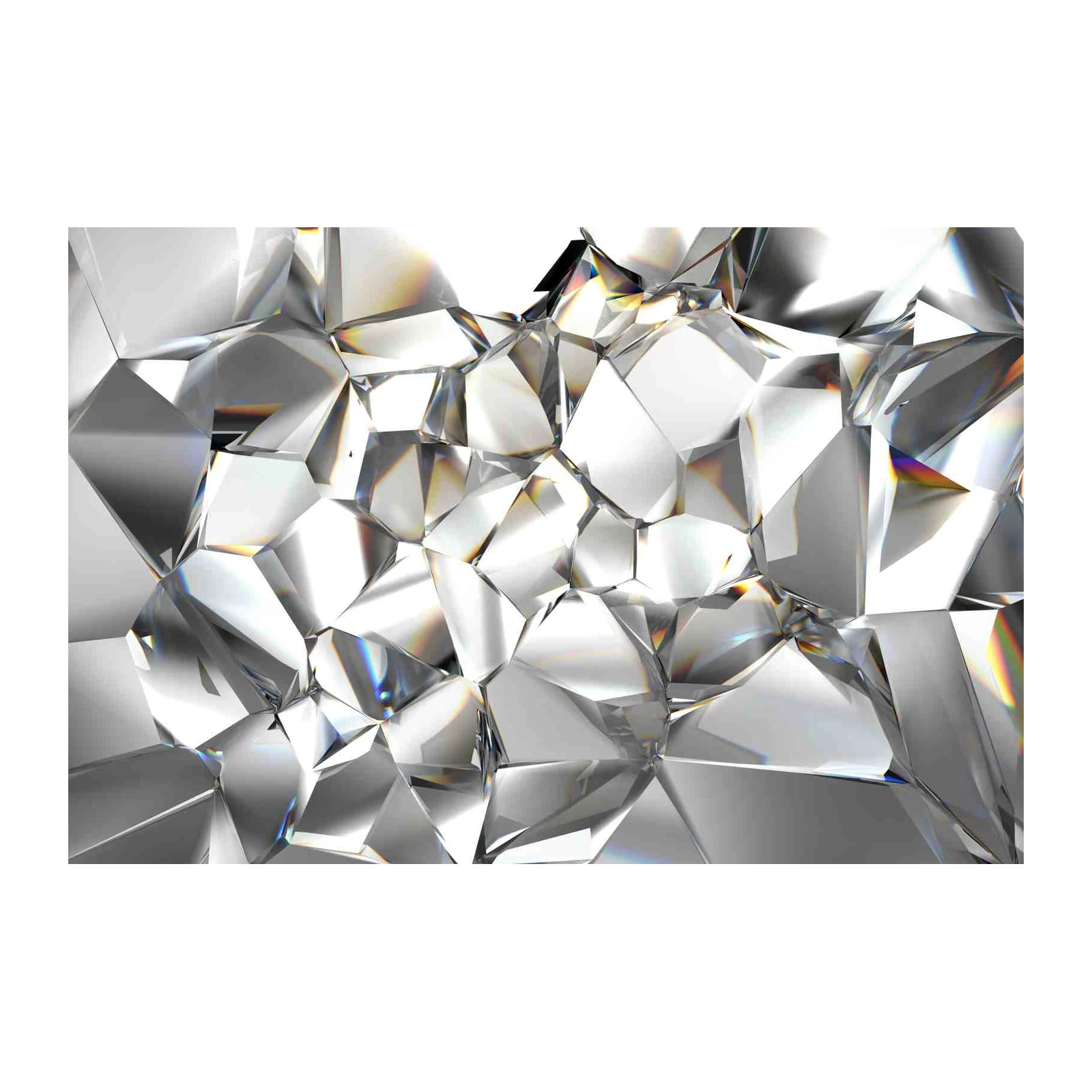 Diamond Facets Luxury Abstract Wall Art