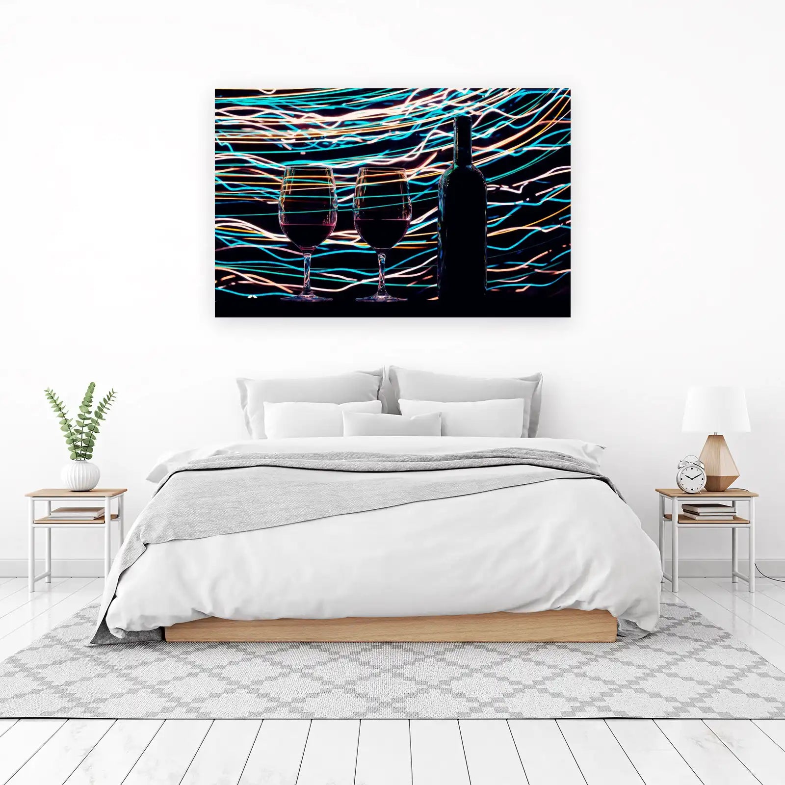 Abstract Wine Night Wall Art