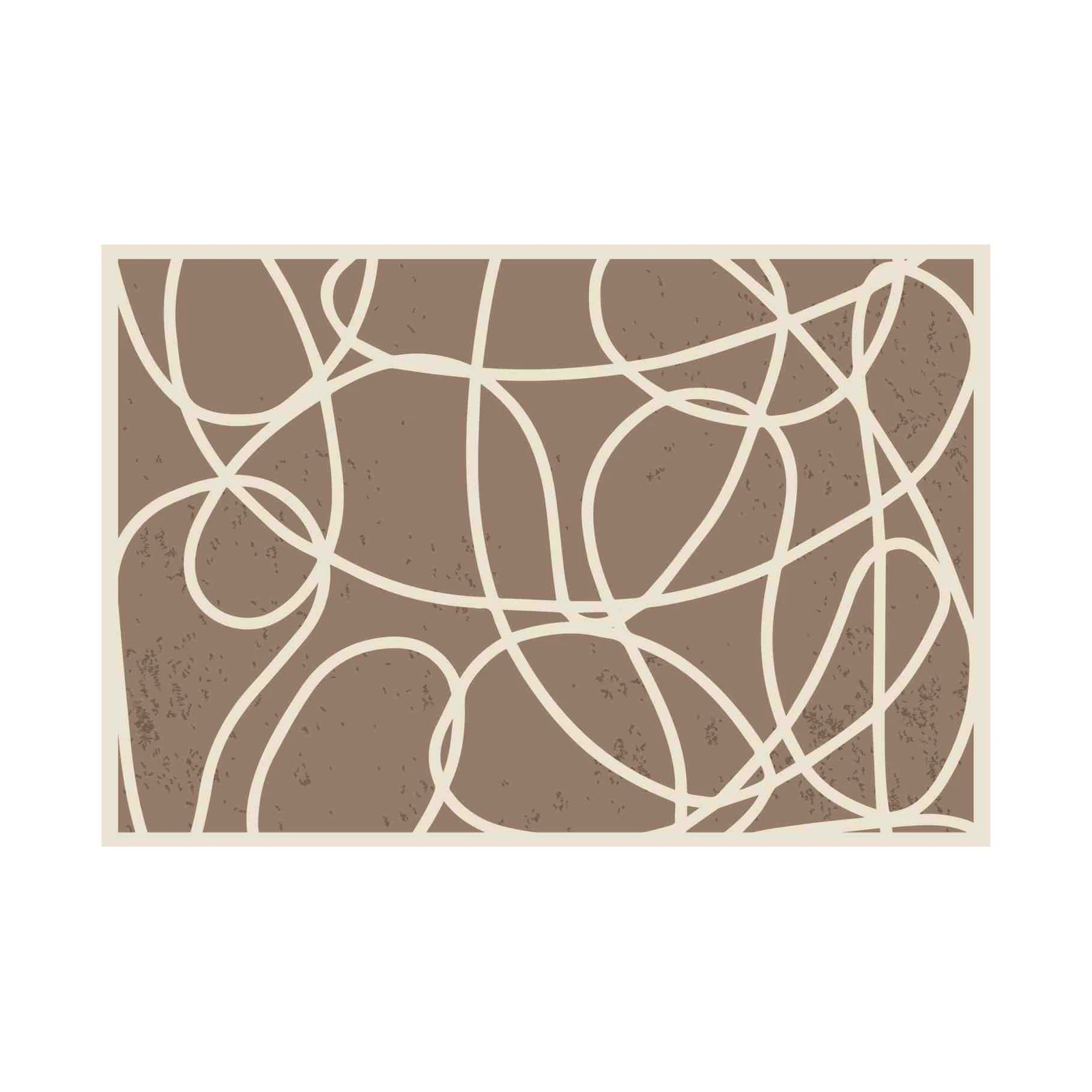 Abstract Swirls Mid-Century Modern Wall Art