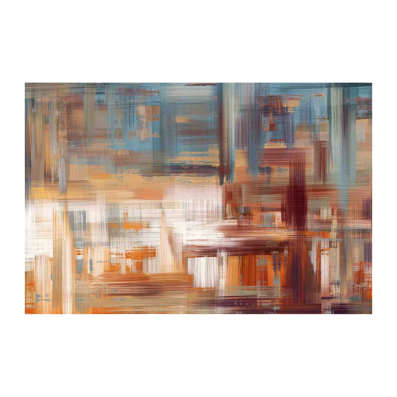 Abstract Cityscape Textured Wall Art