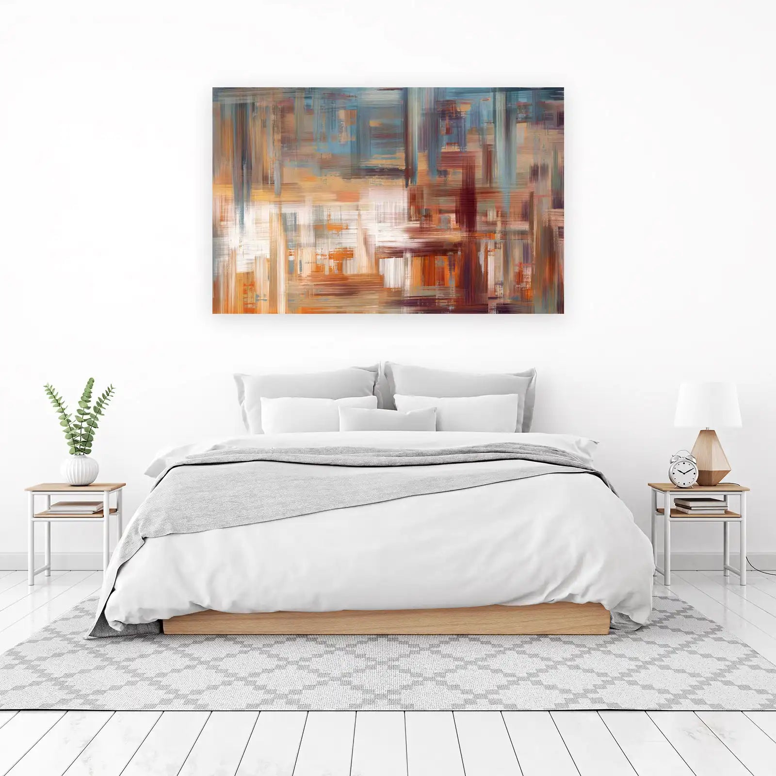 Abstract Cityscape Textured Wall Art