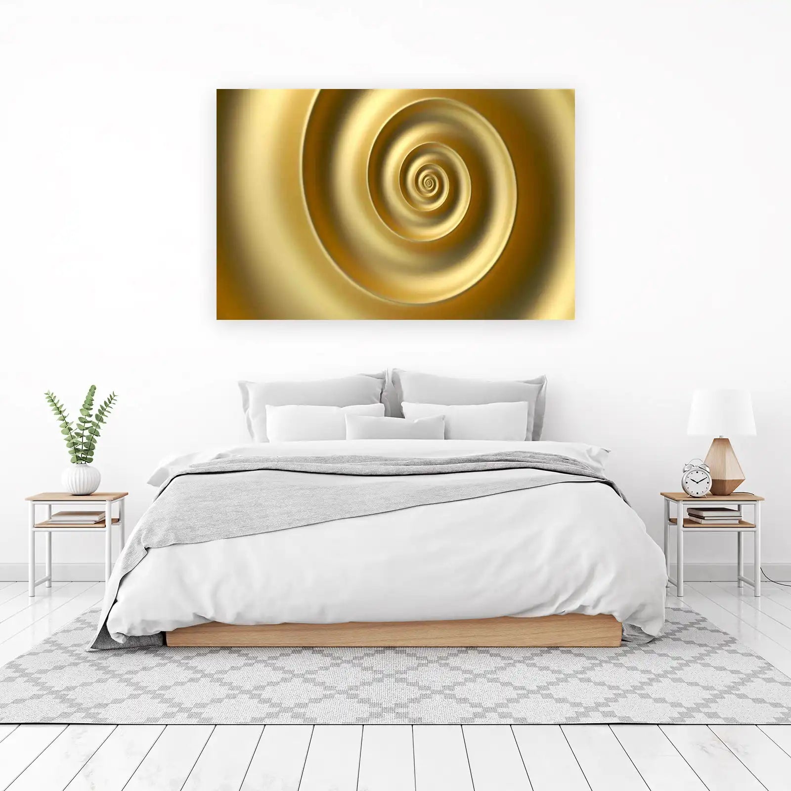 Golden Spiral Abstract Modern Art Wall Art