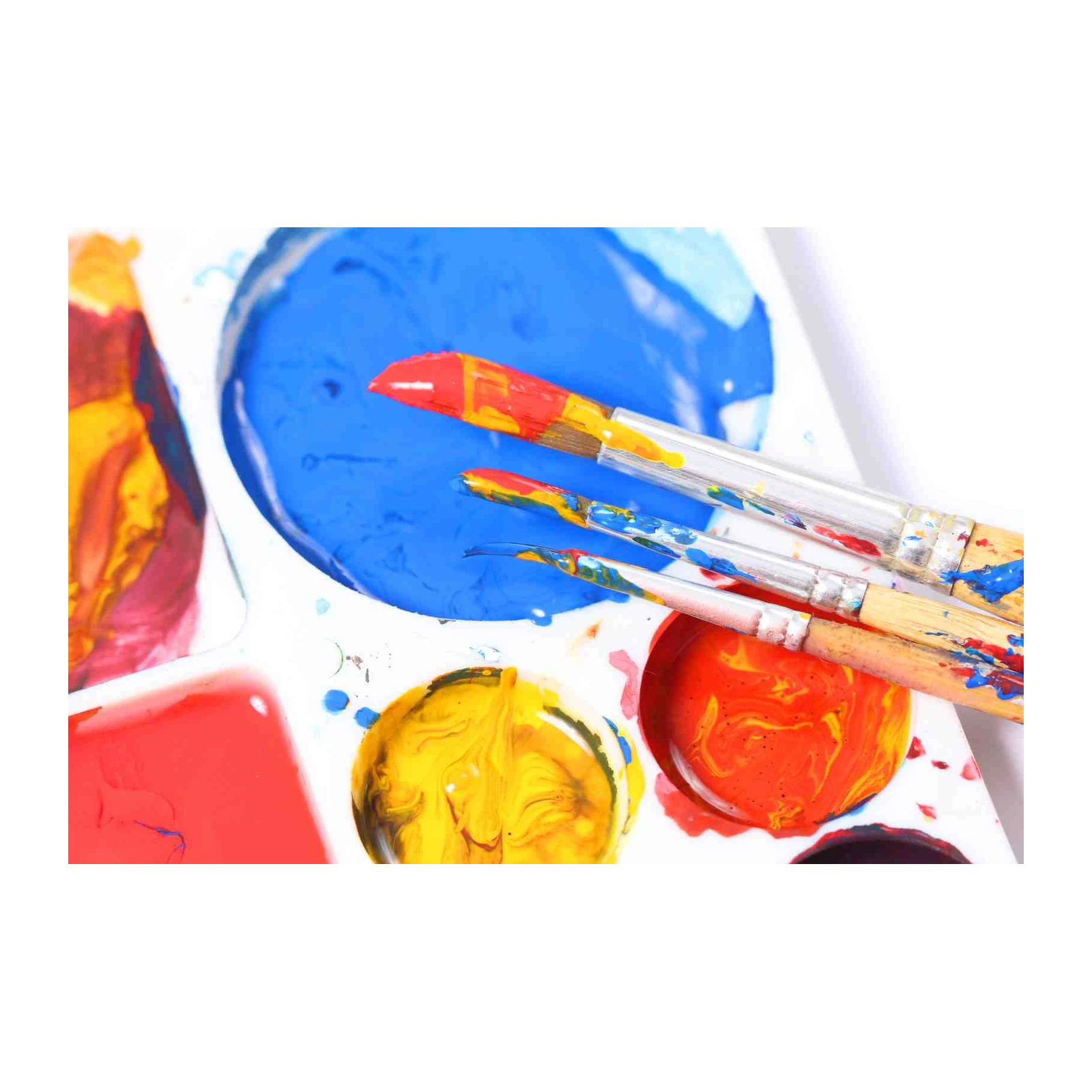 Vibrant Artistry Paint Palette Wall Art