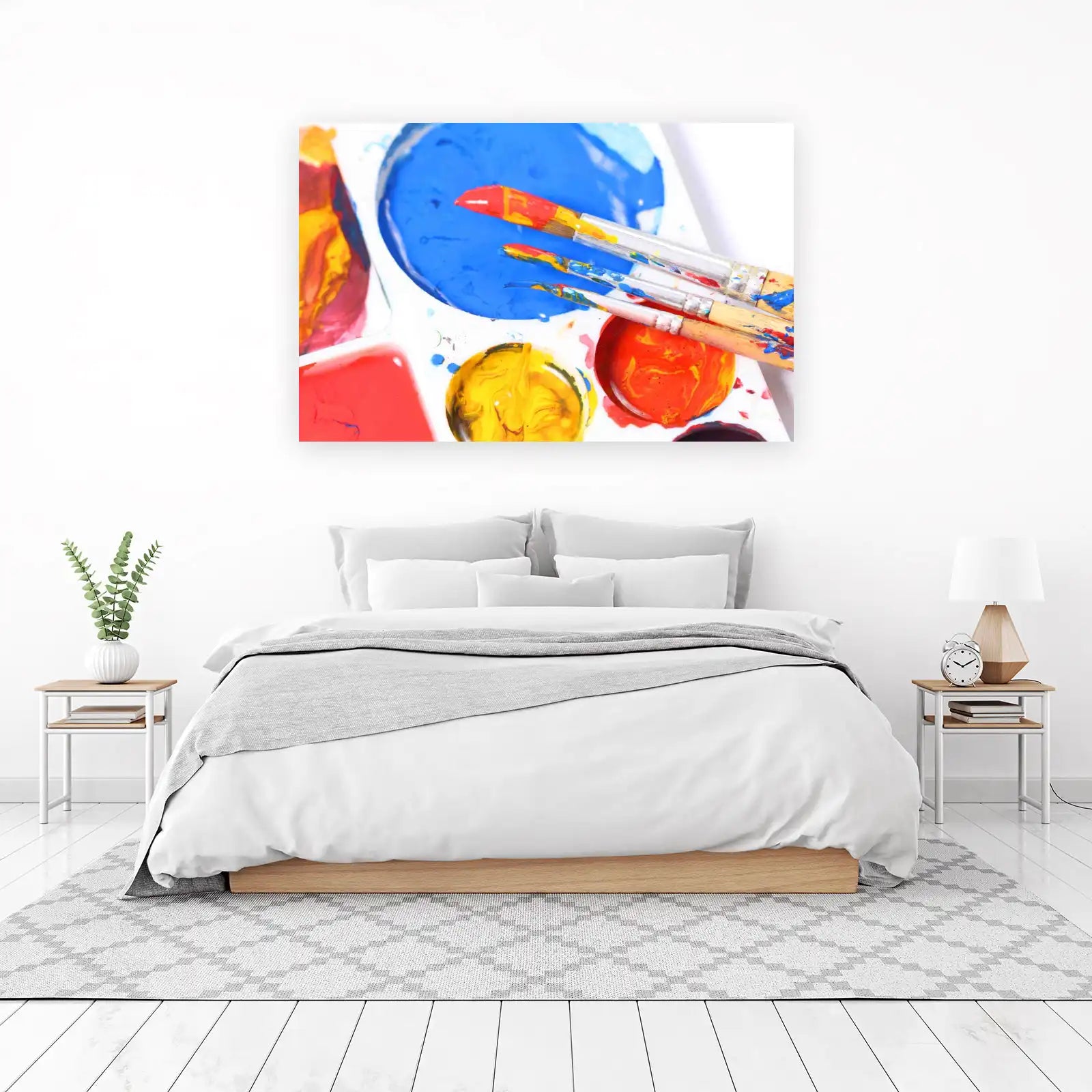 Vibrant Artistry Paint Palette Wall Art