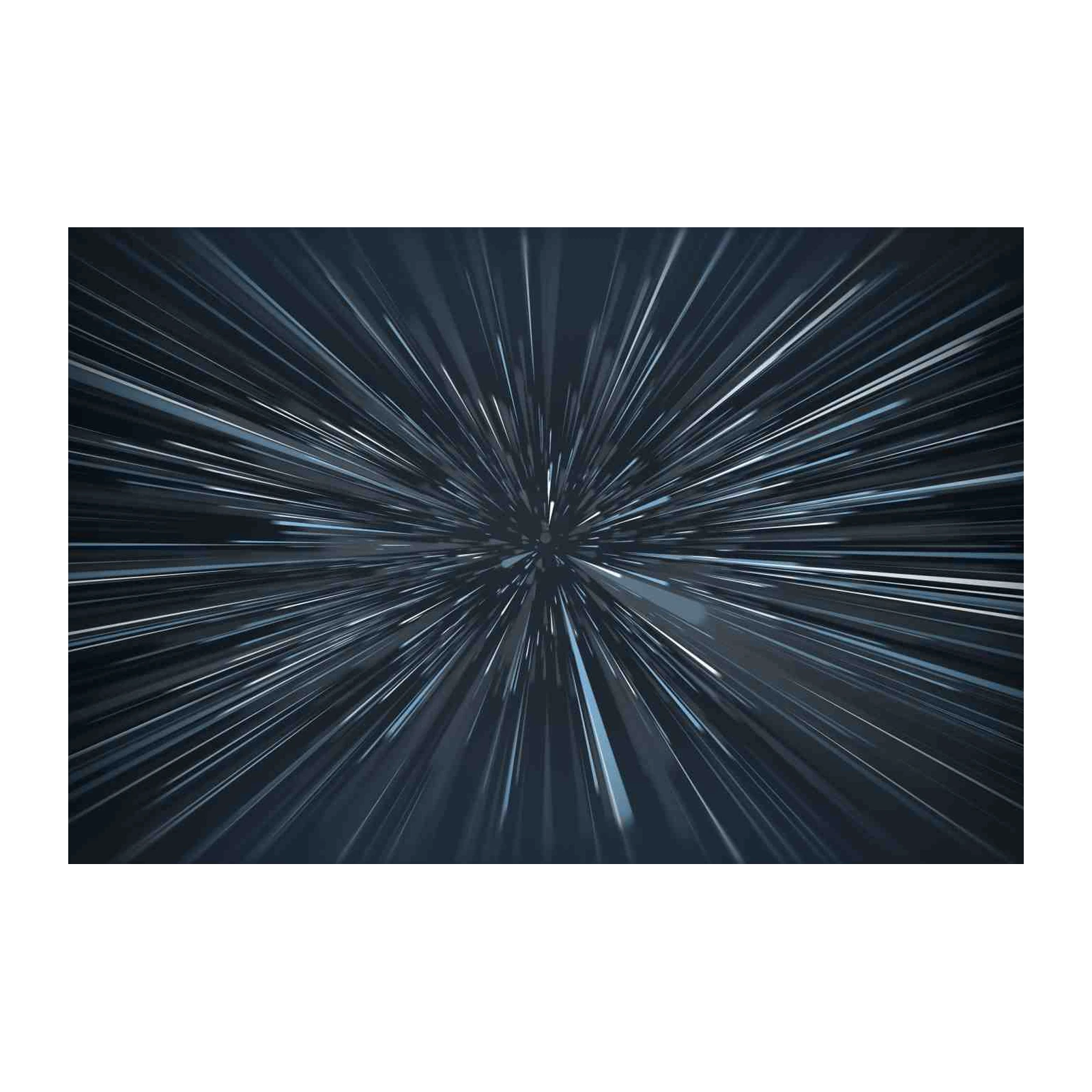 Abstract Speed Burst Dark Blue Wall Art