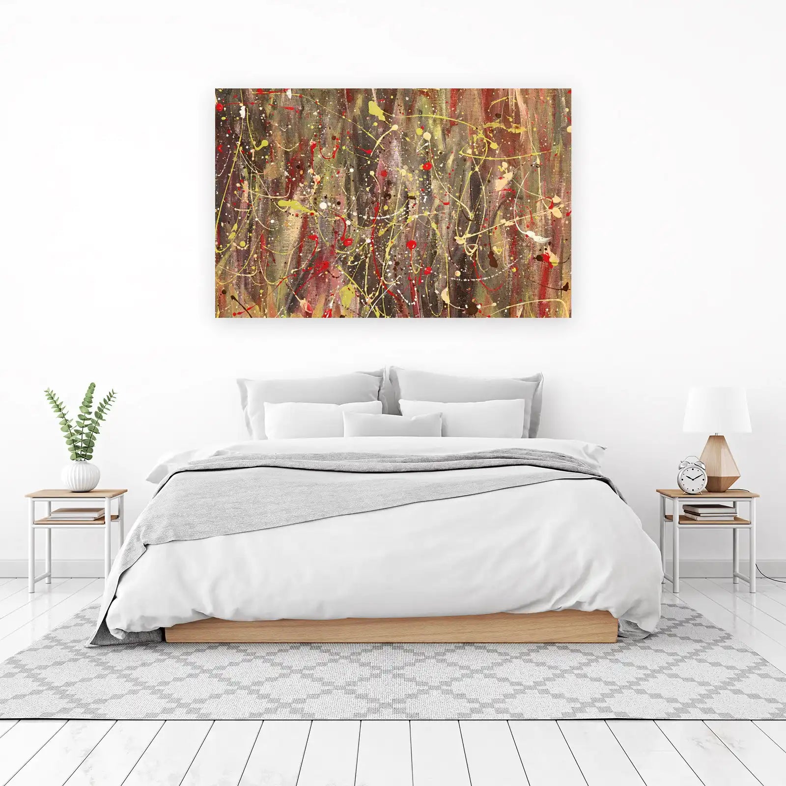 Vibrant Abstract Drip Modern Wall Art