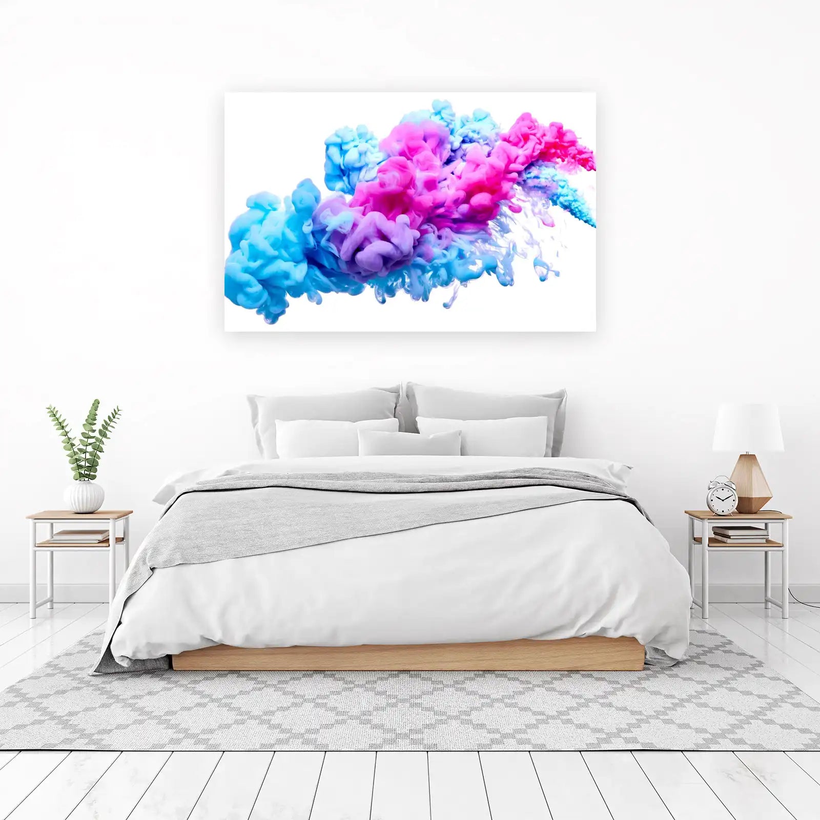 Vibrant Ink Burst Abstract Wall Art