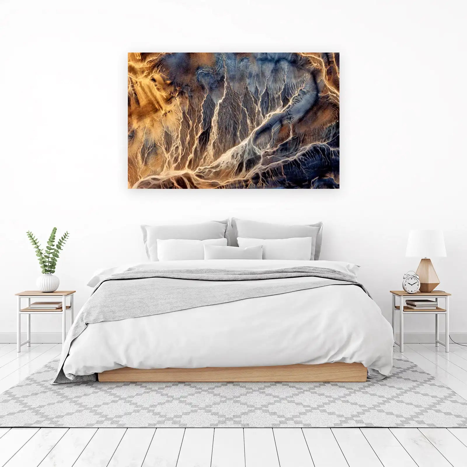 Desert Channels Abstract Wall Art