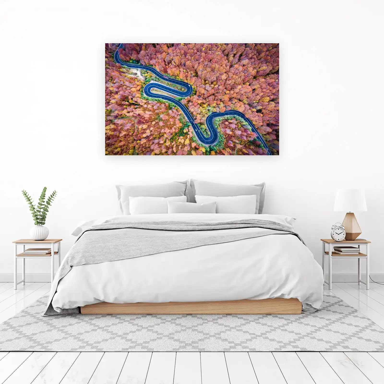 Autumn Mountain Road Serpentine Wall Art