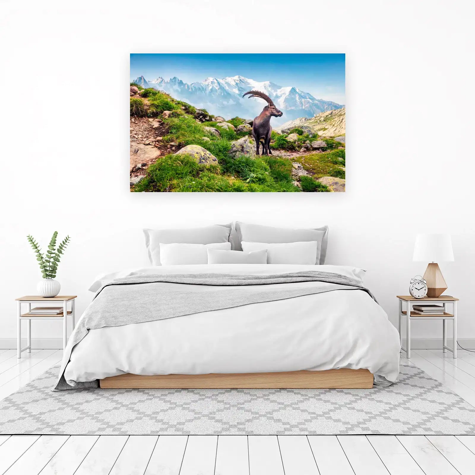 Majestic Alpine Ibex Mountain Wall Art