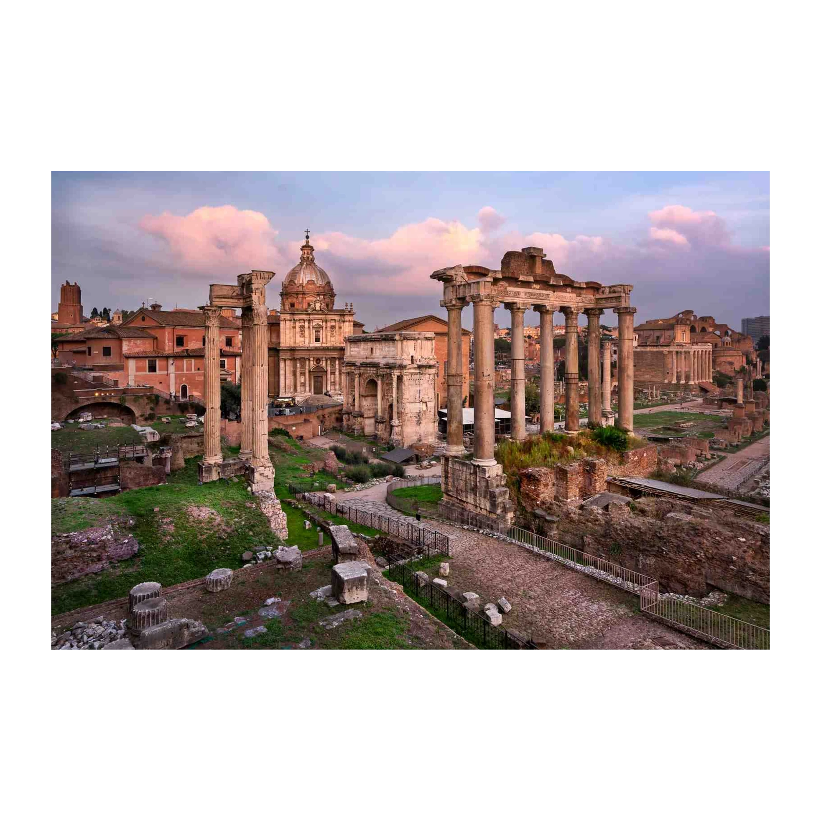 Ancient Rome Ruins Golden Hour Wall Art