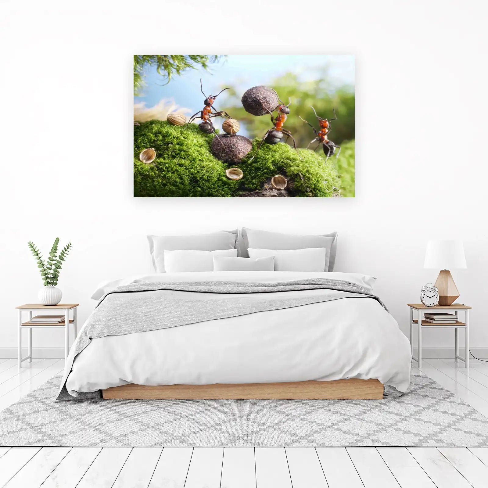 Teamwork Ants Nature Macro Wall Art