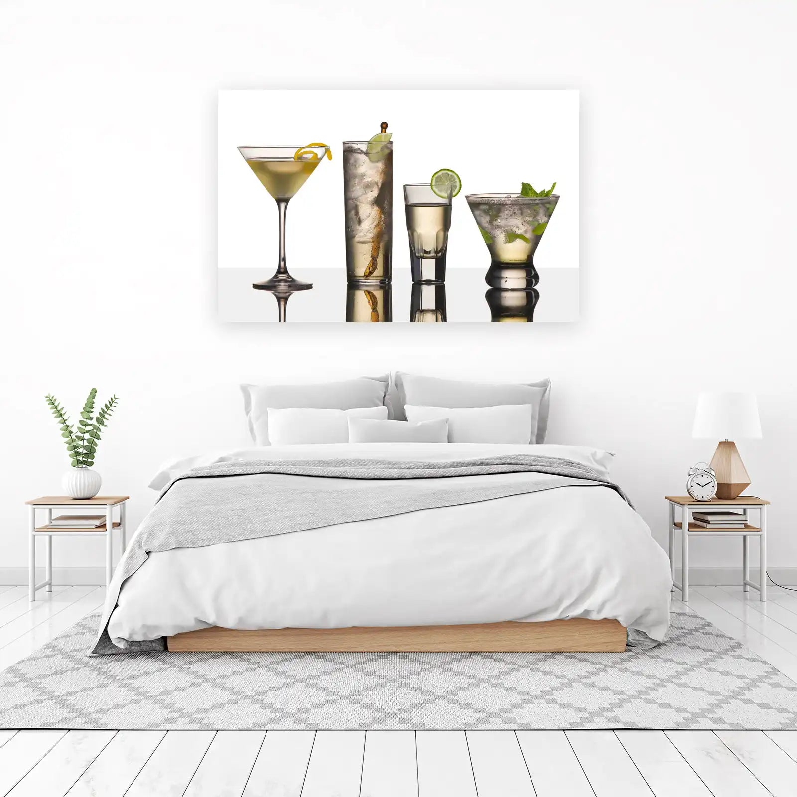 Elegant Cocktail Lineup Wall Art