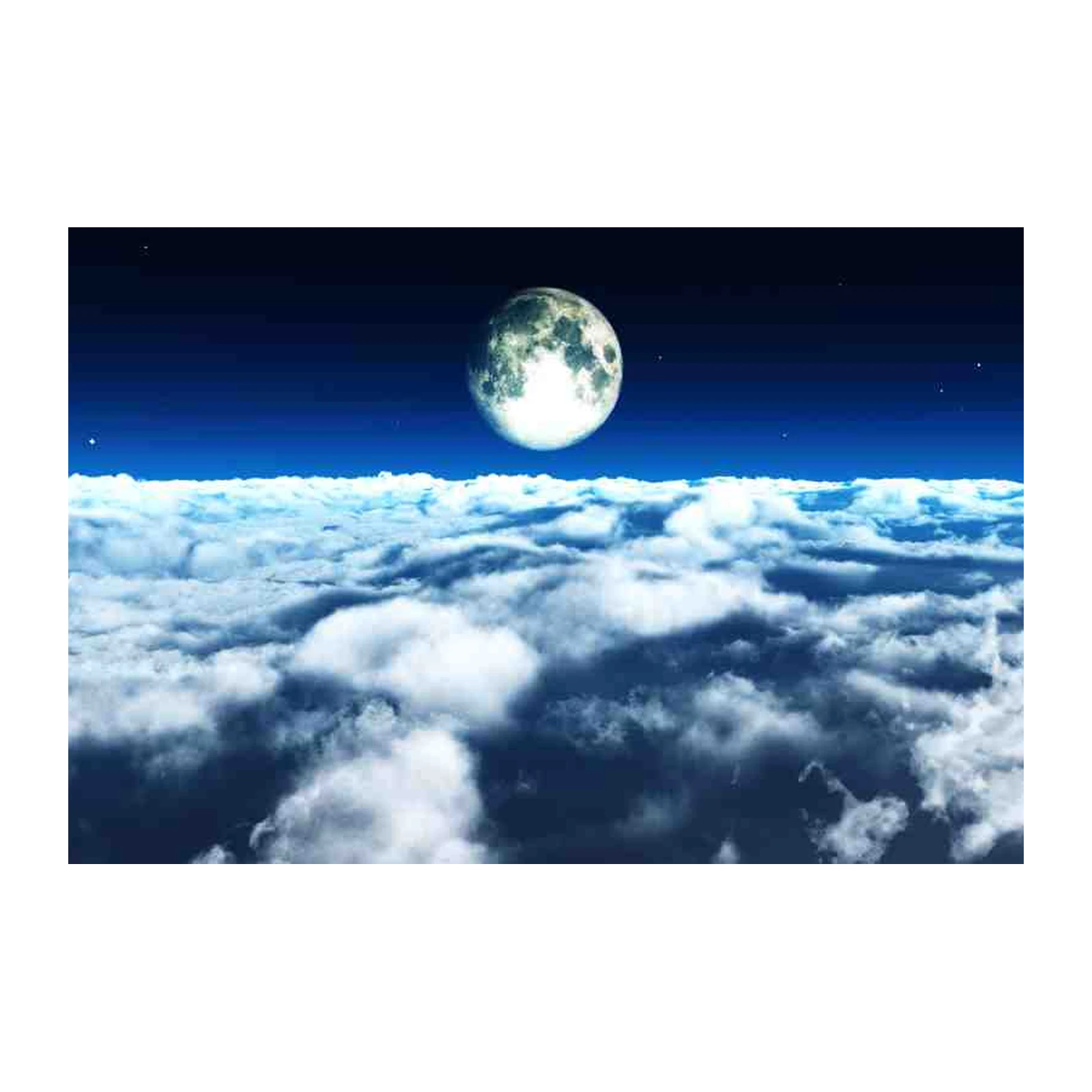 Dreamy Moonlit Clouds Wall Art