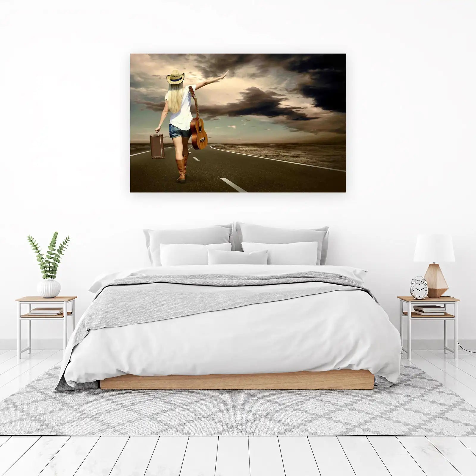 Wanderlust Journey Guitarist Wall Art