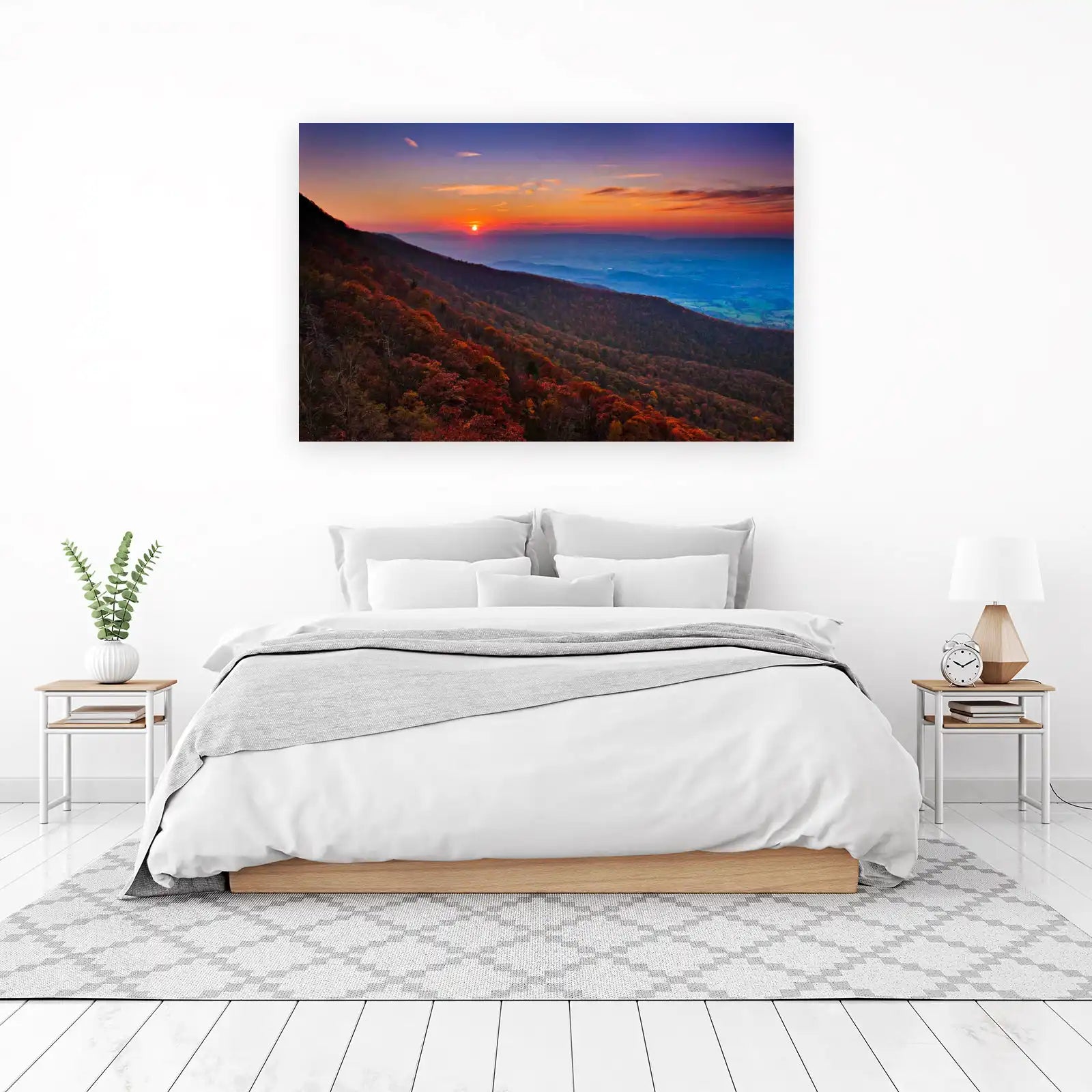 Autumn Mountain Sunset Wall Art