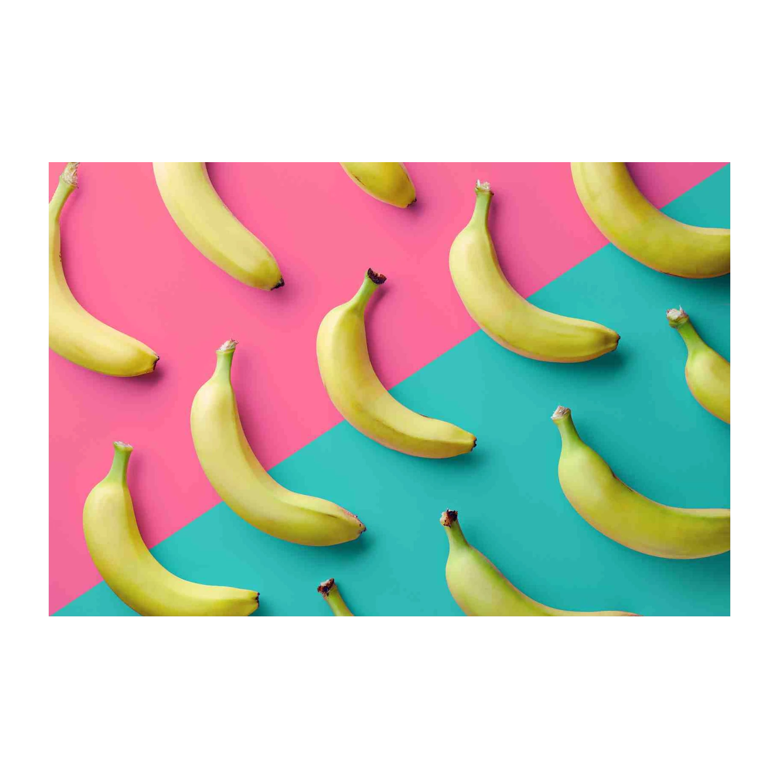 Vibrant Banana Pattern Wall Art