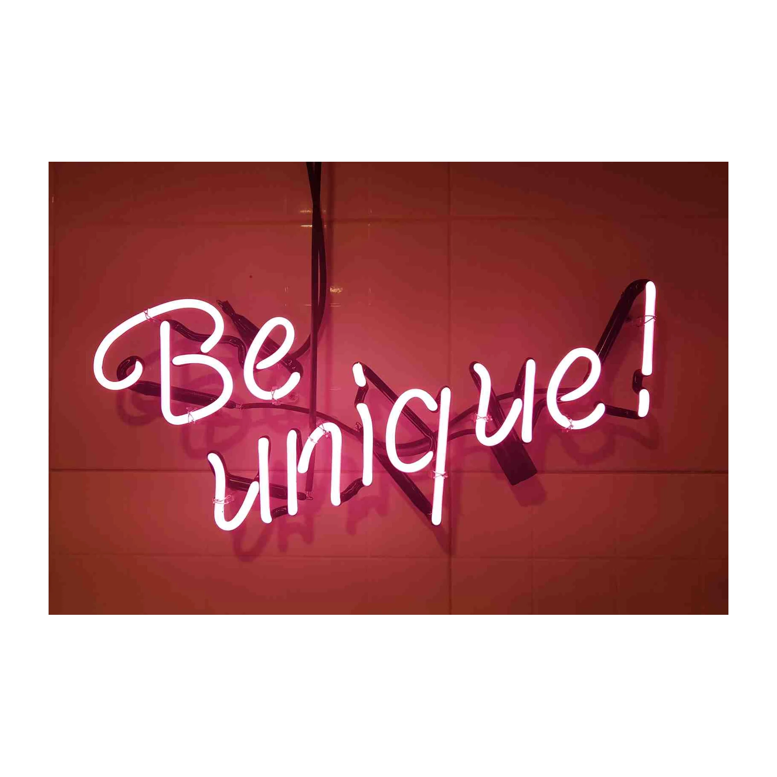 Be Unique Neon Sign Wall Art
