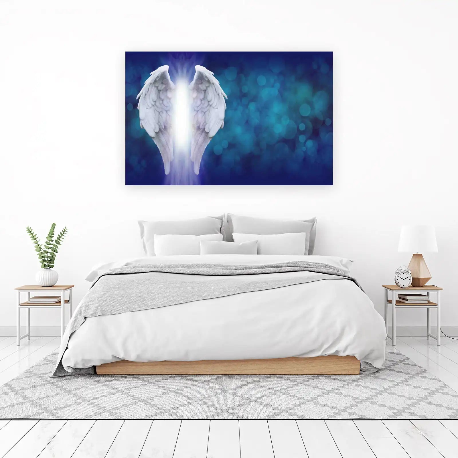 Serene Angel Wings Wall Art - Spiritual Wall Art