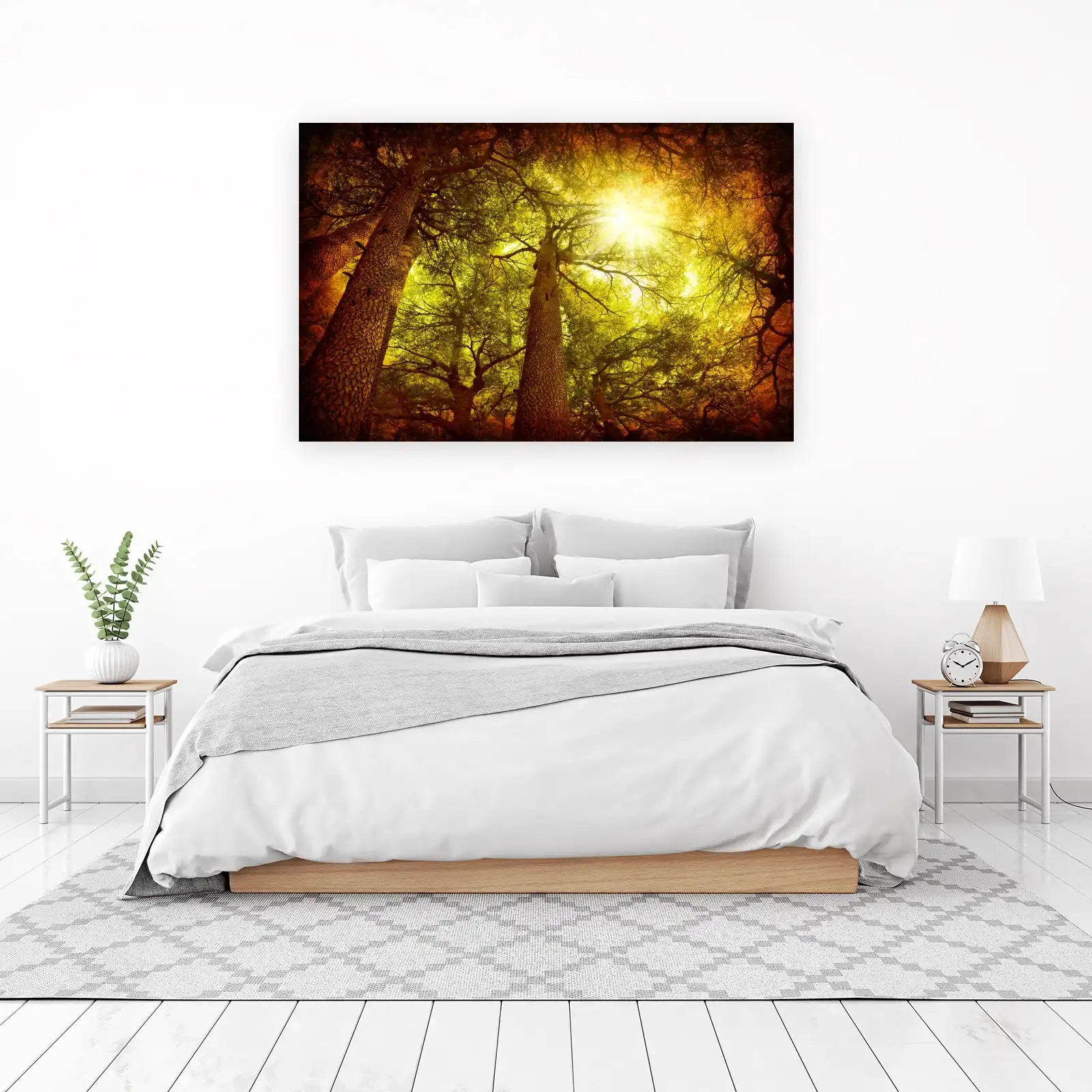 Sun-Drenched Forest Canopy Wall Art