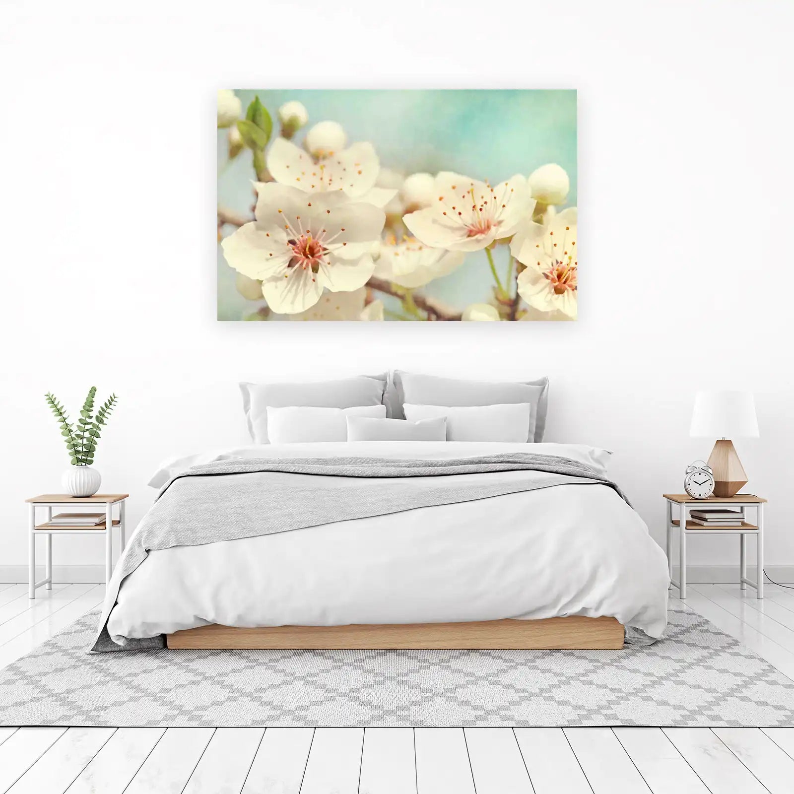 Serene Blossom Spring Floral Wall Art