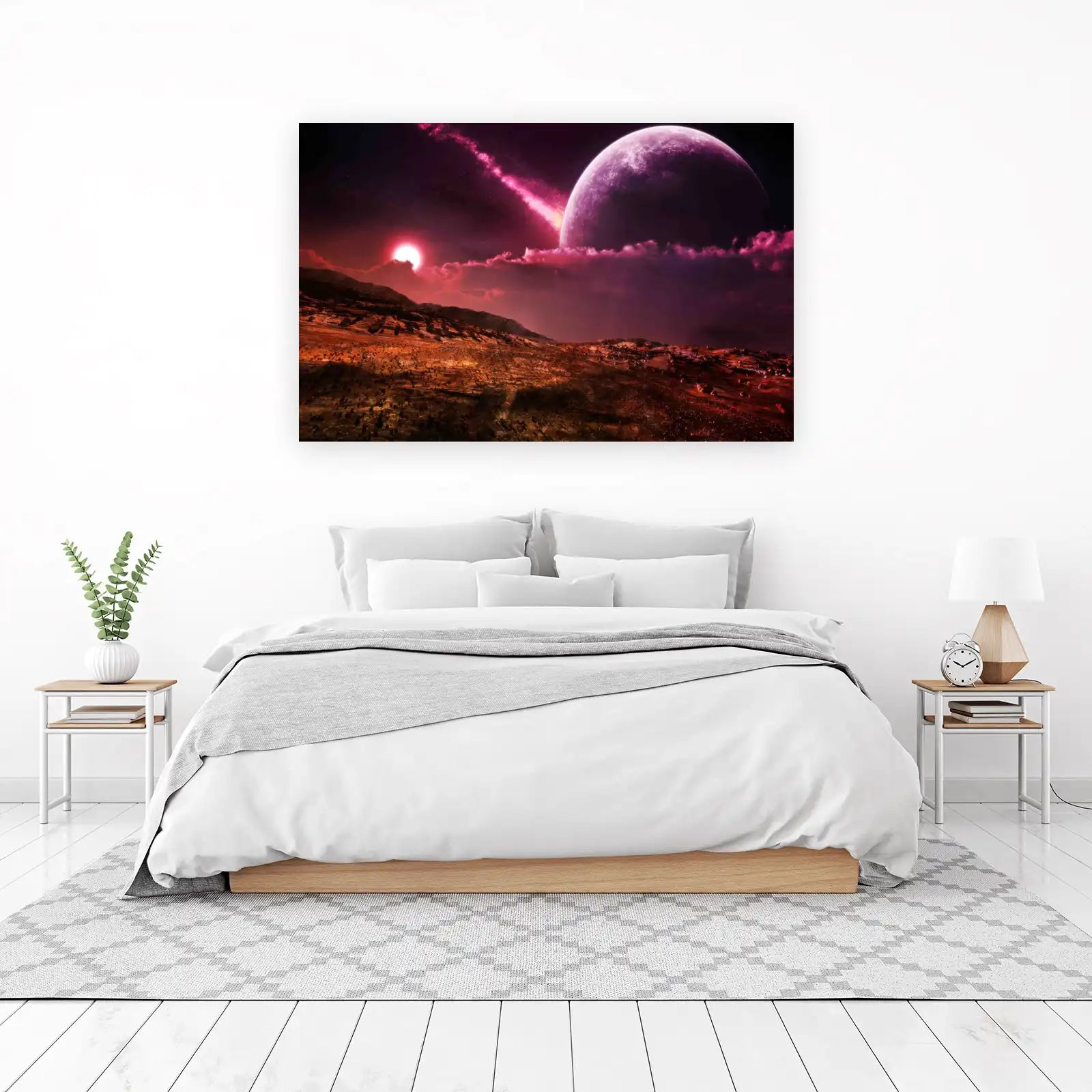 Alien Sunset Planetscape Wall Art