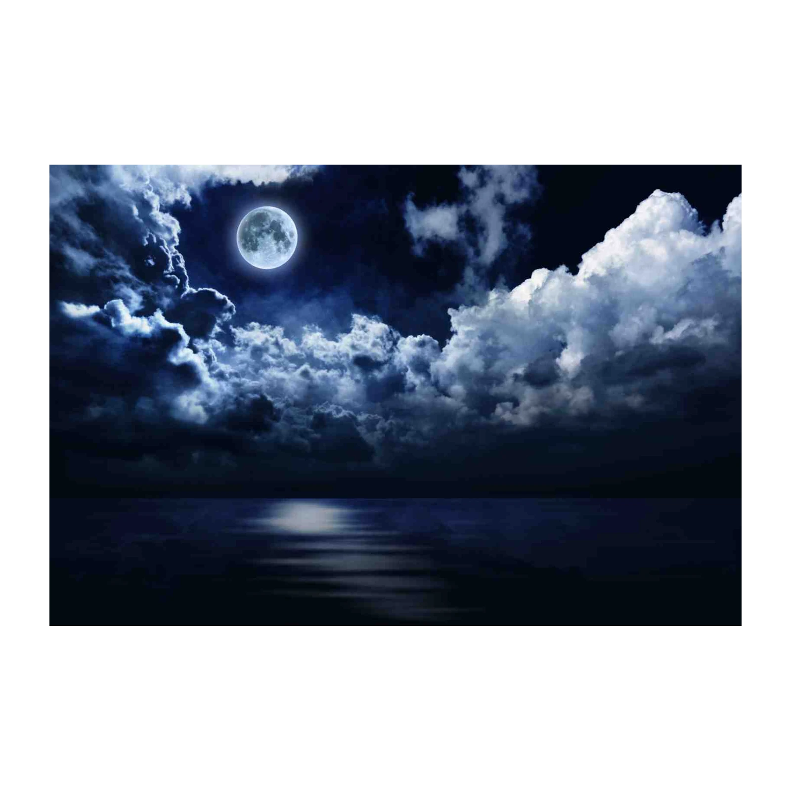 Mystic Moonlit Ocean Sky Wall Art