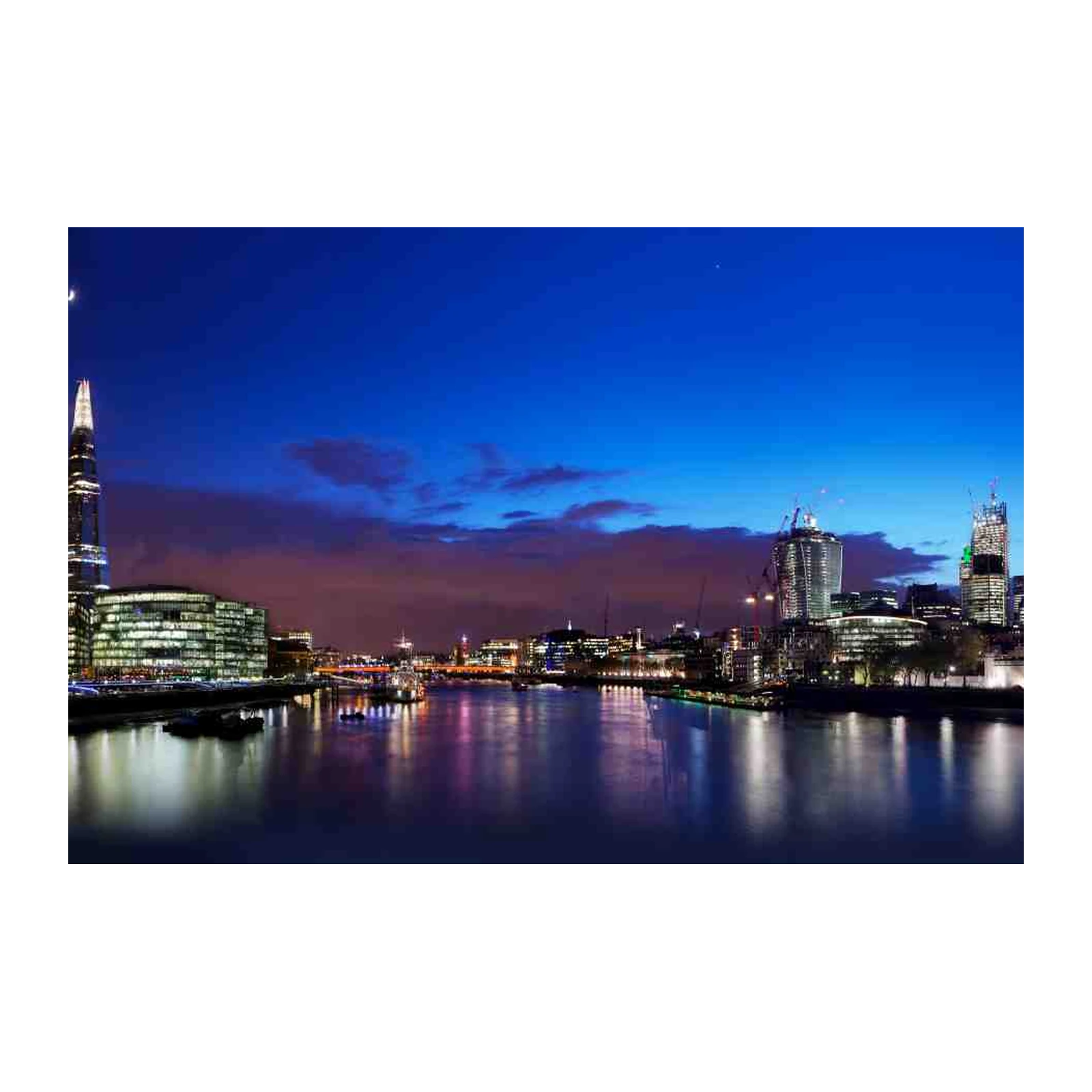 London Skyline at Dusk Wall Art - Cityscape Art