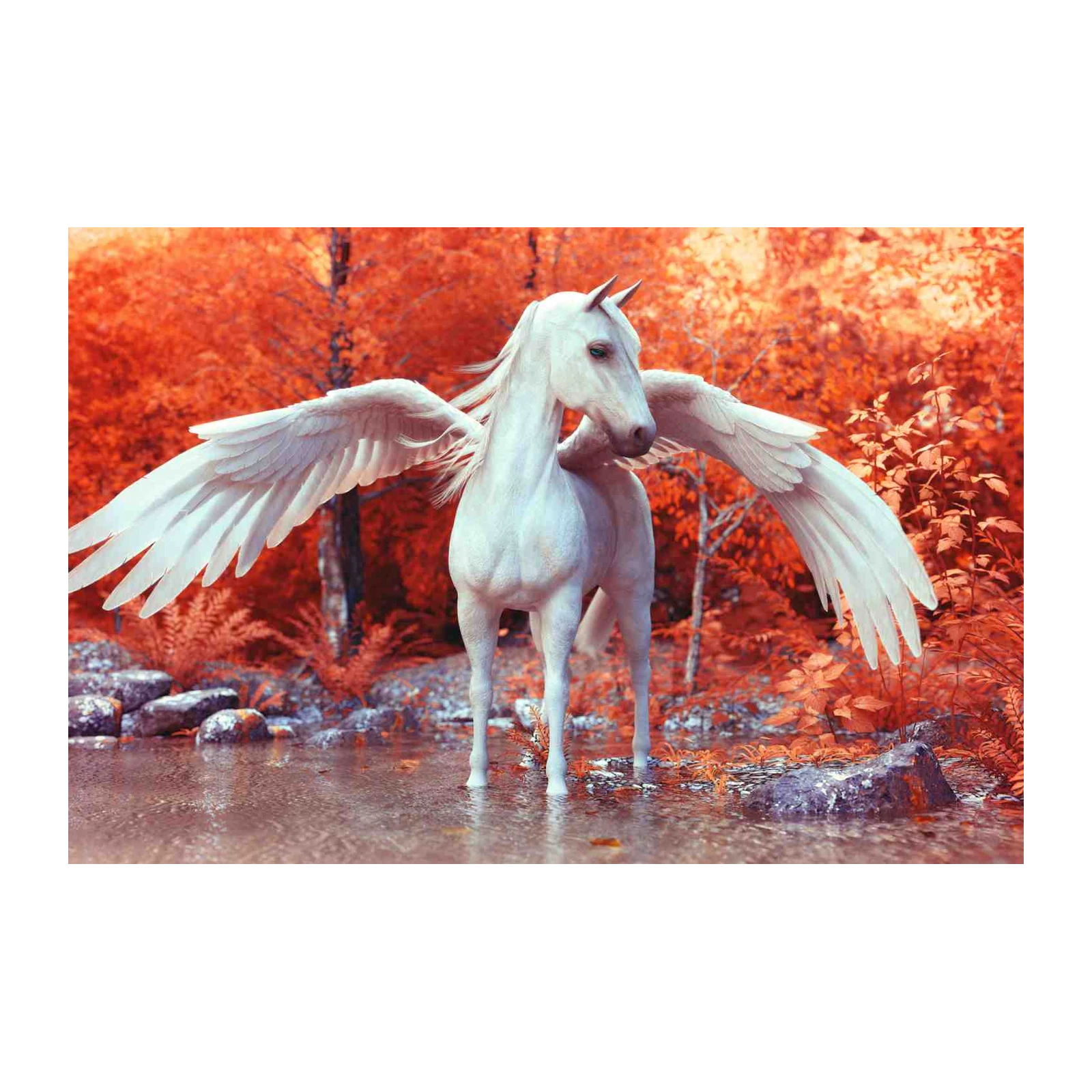 Enchanting Pegasus Forest Wall Art